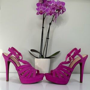 Jessica Simpson Pink Strappy Heels